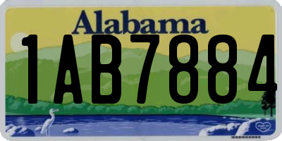 AL license plate 1AB7884