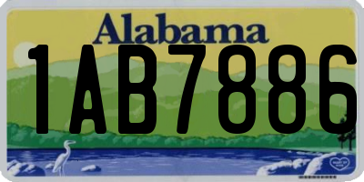 AL license plate 1AB7886