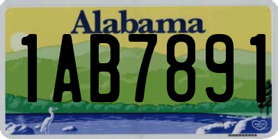 AL license plate 1AB7891