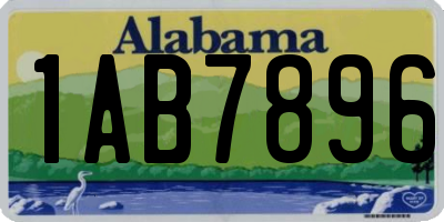 AL license plate 1AB7896