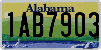 AL license plate 1AB7903