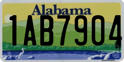 AL license plate 1AB7904