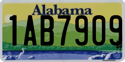 AL license plate 1AB7909