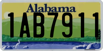 AL license plate 1AB7911