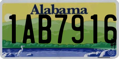 AL license plate 1AB7916