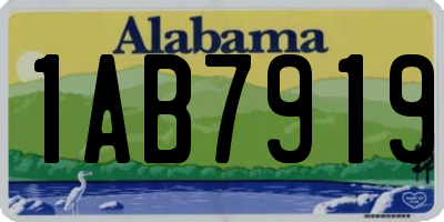 AL license plate 1AB7919