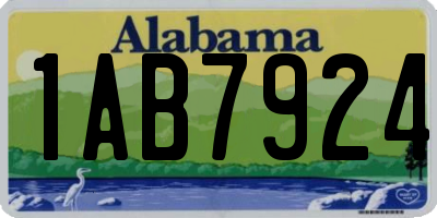 AL license plate 1AB7924