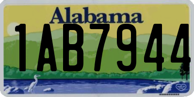 AL license plate 1AB7944