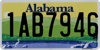 AL license plate 1AB7946