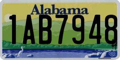 AL license plate 1AB7948