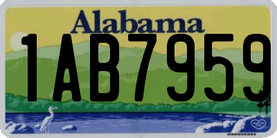 AL license plate 1AB7959