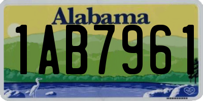 AL license plate 1AB7961