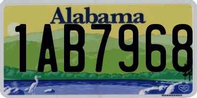 AL license plate 1AB7968