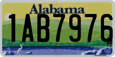 AL license plate 1AB7976