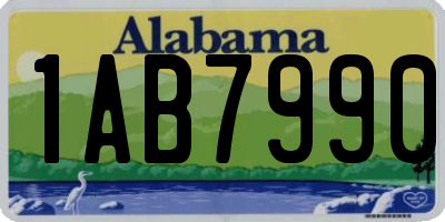 AL license plate 1AB7990