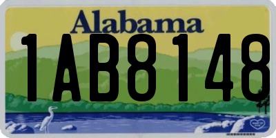 AL license plate 1AB8148