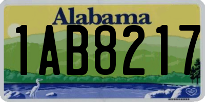 AL license plate 1AB8217