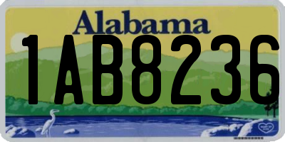 AL license plate 1AB8236