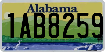 AL license plate 1AB8259