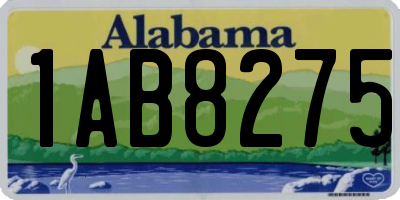 AL license plate 1AB8275