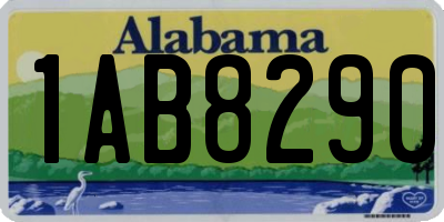 AL license plate 1AB8290