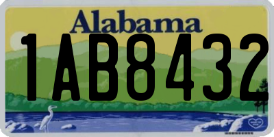 AL license plate 1AB8432