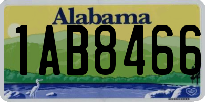 AL license plate 1AB8466