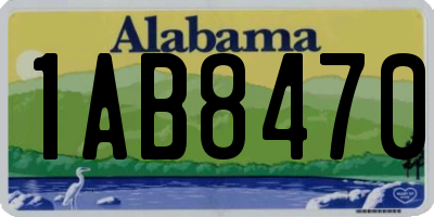 AL license plate 1AB8470