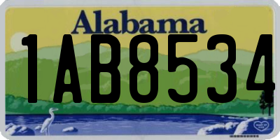 AL license plate 1AB8534