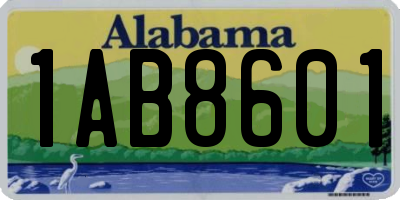 AL license plate 1AB8601