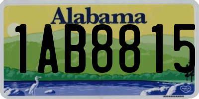 AL license plate 1AB8815