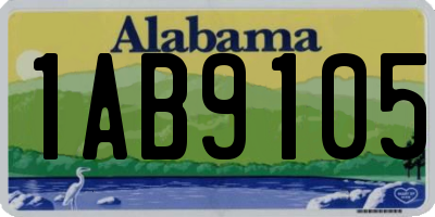 AL license plate 1AB9105