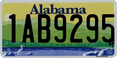 AL license plate 1AB9295