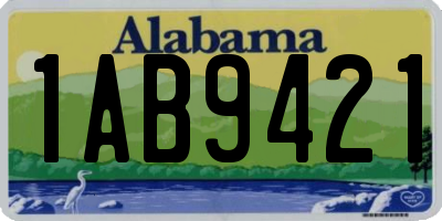 AL license plate 1AB9421