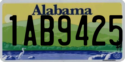 AL license plate 1AB9425