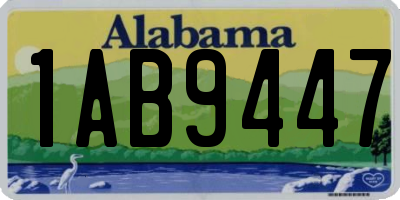 AL license plate 1AB9447