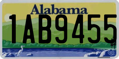 AL license plate 1AB9455