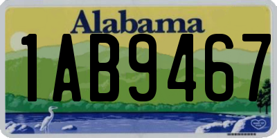 AL license plate 1AB9467