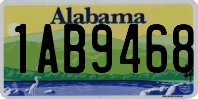 AL license plate 1AB9468