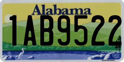 AL license plate 1AB9522