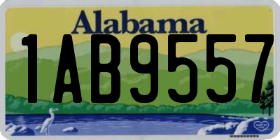 AL license plate 1AB9557