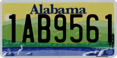 AL license plate 1AB9561