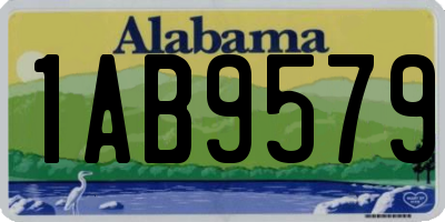 AL license plate 1AB9579