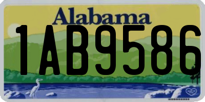 AL license plate 1AB9586