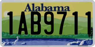 AL license plate 1AB9711