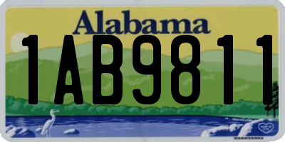 AL license plate 1AB9811