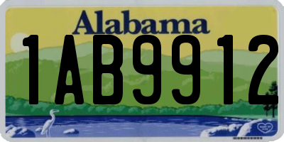 AL license plate 1AB9912