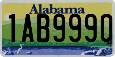 AL license plate 1AB9990