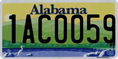 AL license plate 1AC0059