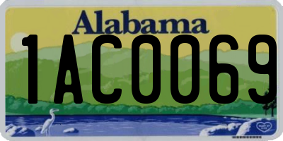 AL license plate 1AC0069